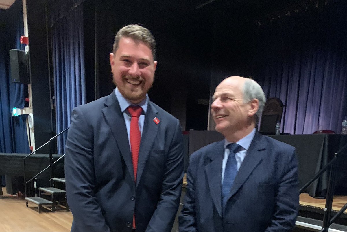 BuckinghamCLP's tweet image. Mark Brown with Earl Attlee, Clement Attlee’s grandson were on the @JHQuestionTime panel last night in #Wycombe. 

A great evening with great questions. Huge thanks to @JHGSHW &amp;amp; all who organised.

@SELabour @LabourLords @UKLabour @markdeanbrown @WycombeLabour