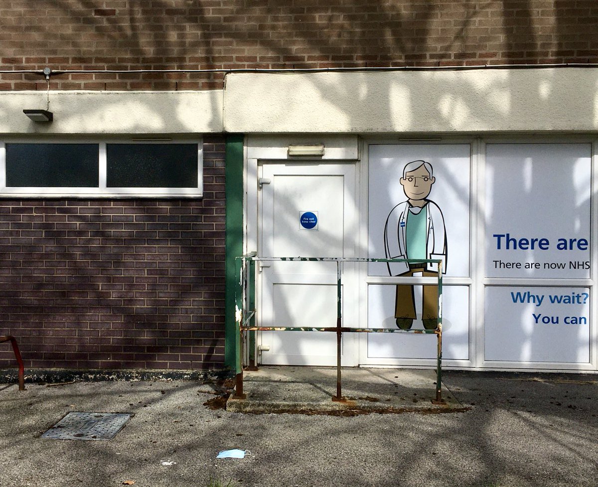 Trip to an NHS treatment centre provided a brief photo op! 
-
#urbanexploration
#grimart
⁦<a href="/GrimArtGroup/">Grim Art</a>⁩