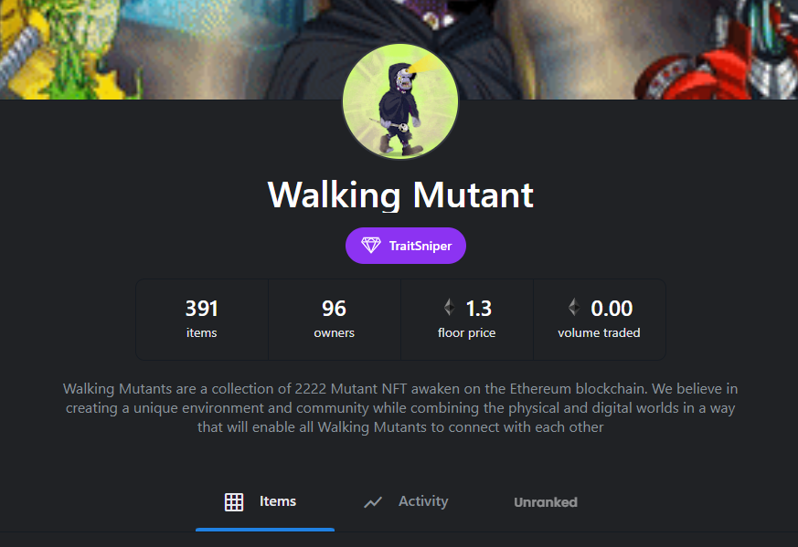 NaughtyChalupa's tweet photo. So 391 people minted a scam project. Please stop giving your money to scum like this. You work entirely to hard in real life to have this as your view of the space. #scam #nft #walkingmutant https://t.co/ew14EUWMlh