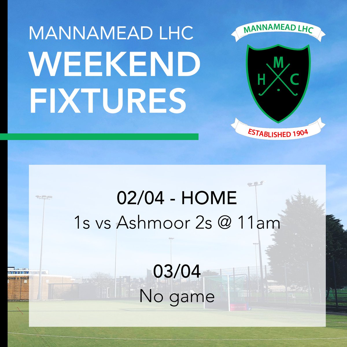 Mannamead Hockey (@mannameadlhc) on Twitter photo It’s the final #FixtureFriday of the season 😢
The Sunday XI have already had their last game so it’s over to the 1s to play their final match of the season tomorrow at home.
Let’s go team! 💚
<a href="/PLsportsnews/">PlymouthSportsNews</a> <a href="/swsportsnews/">South West Sports News</a> It’s the final #FixtureFriday of the season 😢
The Sunday XI have already had their last game so it’s over to the 1s to play their final match of the season tomorrow at home.
Let’s go team! 💚
<a href="/PLsportsnews/">PlymouthSportsNews</a> <a href="/swsportsnews/">South West Sports News</a>