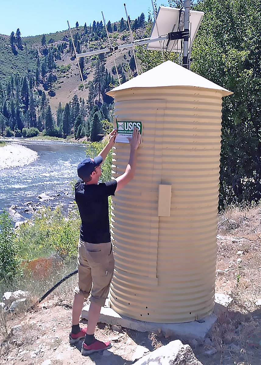 USGS_Idaho's tweet photo. No foolin', today marks 111 consecutive years of #water #data collected at @USGS streamgage station 13185000, #Boise River near Twin Springs, #Idaho. Let's crown it the #USGS #GageGreatness champion! https://t.co/wupNTa12qK
