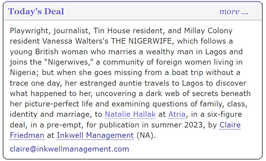 This book!!! It is extraordinary--read-in-one-sitting good, both sharply twisty and beautifully evocative. I am so honored to partner with the amazing <a href="/VanessaWalters/">Vanessa Walters</a>, who is a star; her voice grabbed me from page 1 and didn't let go until the last! &amp; It's deal of the day!!!🔥🎉