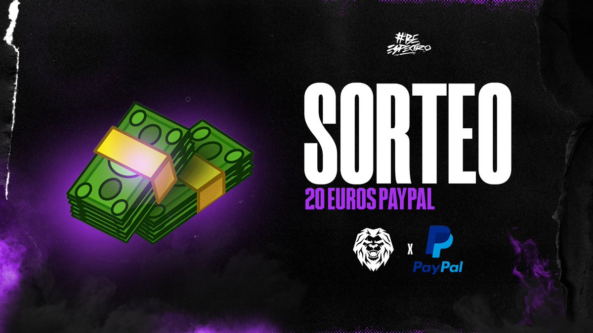 ¡Arranca el mes, y que mejor que hacerlo que con un SORTEO!

Sorteamos 20 EUROS en PAYPAL 💰

Para participar: 
♻️ Dar RT
✅ Seguirnos <a href="/EspectroEC/">Espectro Esports™</a> 
🙋 Mencionar a un amigo

Finaliza el 11/4.

#BeEspectro 💜