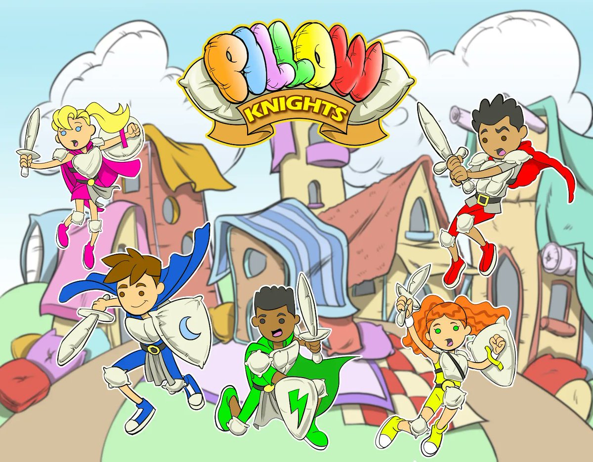 Lizana314's tweet photo. Working on creating a fun and entertaining world for kids to follow the adventures of the Pillow Knights! #fantasy #animation #ChildrensBooks #familyfun https://t.co/um7dH8YT1E