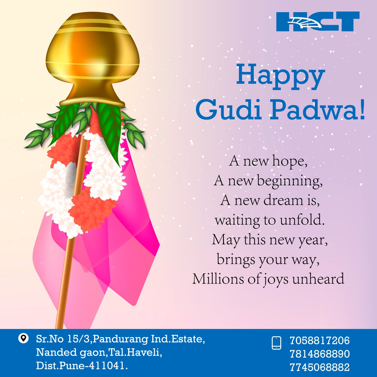 CableHarshdeep's tweet image. Harshdeep Cable Tray 
On this auspicious occasion of Gudi Padwa, May you be blessed with happiness, prosperity, and success. Happy Gudi Padwa!&apos;
#harshdeepcabletray #happygudipadwa #manufacturing