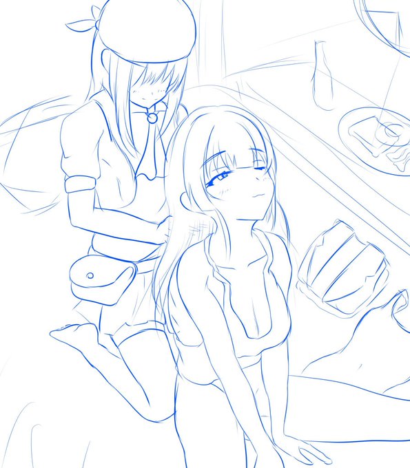 #マリン船長のスペース
今日のお絵描きです。お納めください。 