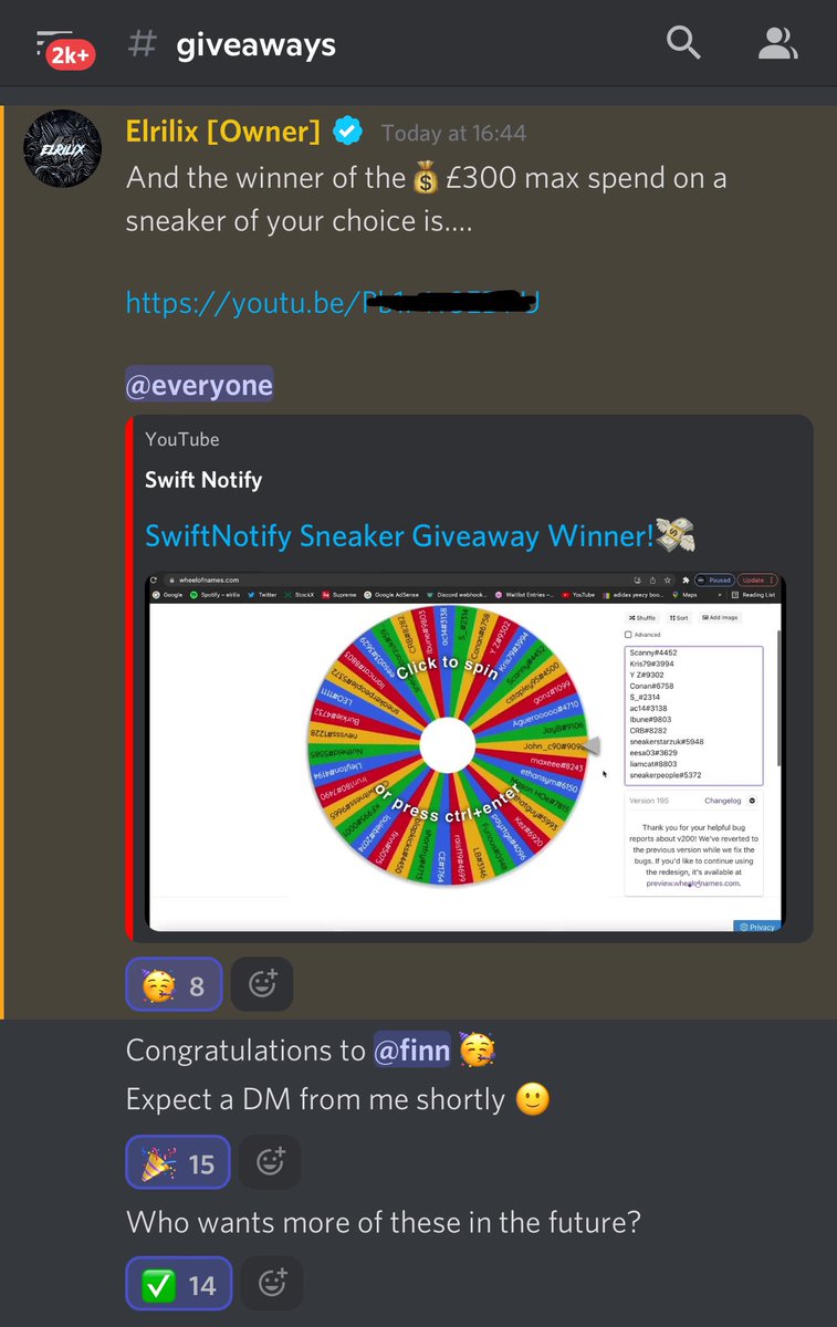 SwiftNotifyUK's tweet photo. Sneaker Giveaway Winner Has Been Chosen✅ https://t.co/LK2P6ppI6s