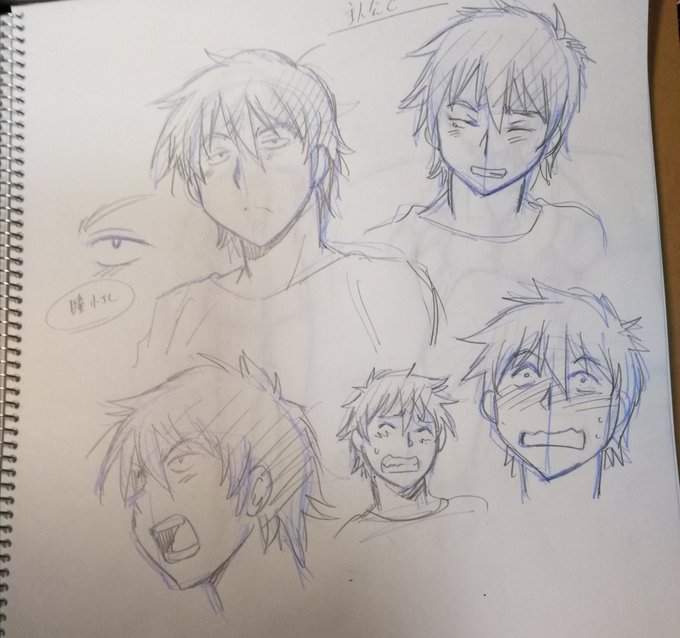 例の新連載コミカライズの主人公キャラの第二稿。前のが少年ぽかったので年齢上げてニート感みたいなのも出したつもり。そういやそーいう設定でしたな。 