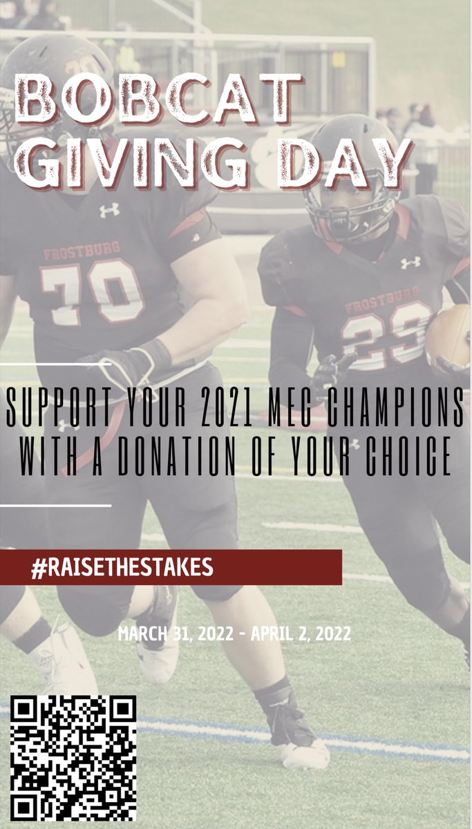 FrostburgFB's tweet photo. The group with the highest number of donors receives a bonus for their program! Just select football from the drop down box! All donations are greatly appreciated! https://t.co/kDIbElRpv0 https://t.co/m9bM6RgWJa