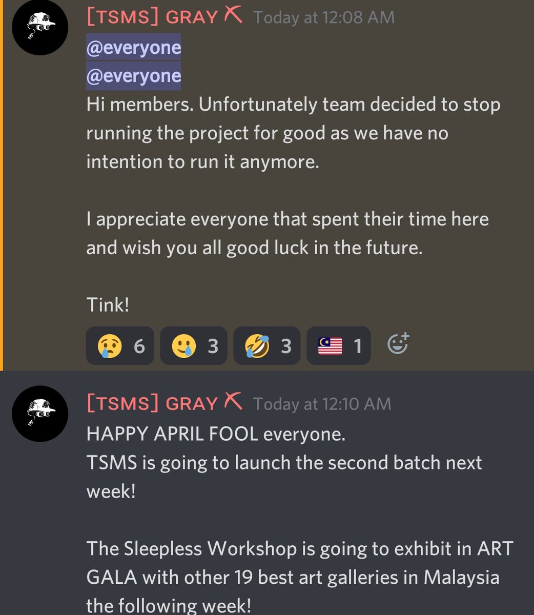 sleeplessmine's tweet photo. Are we the first project did this to community? Got ya 😌😌😌
Good news in the next tweet 🎉 https://t.co/bL6KIh7knv