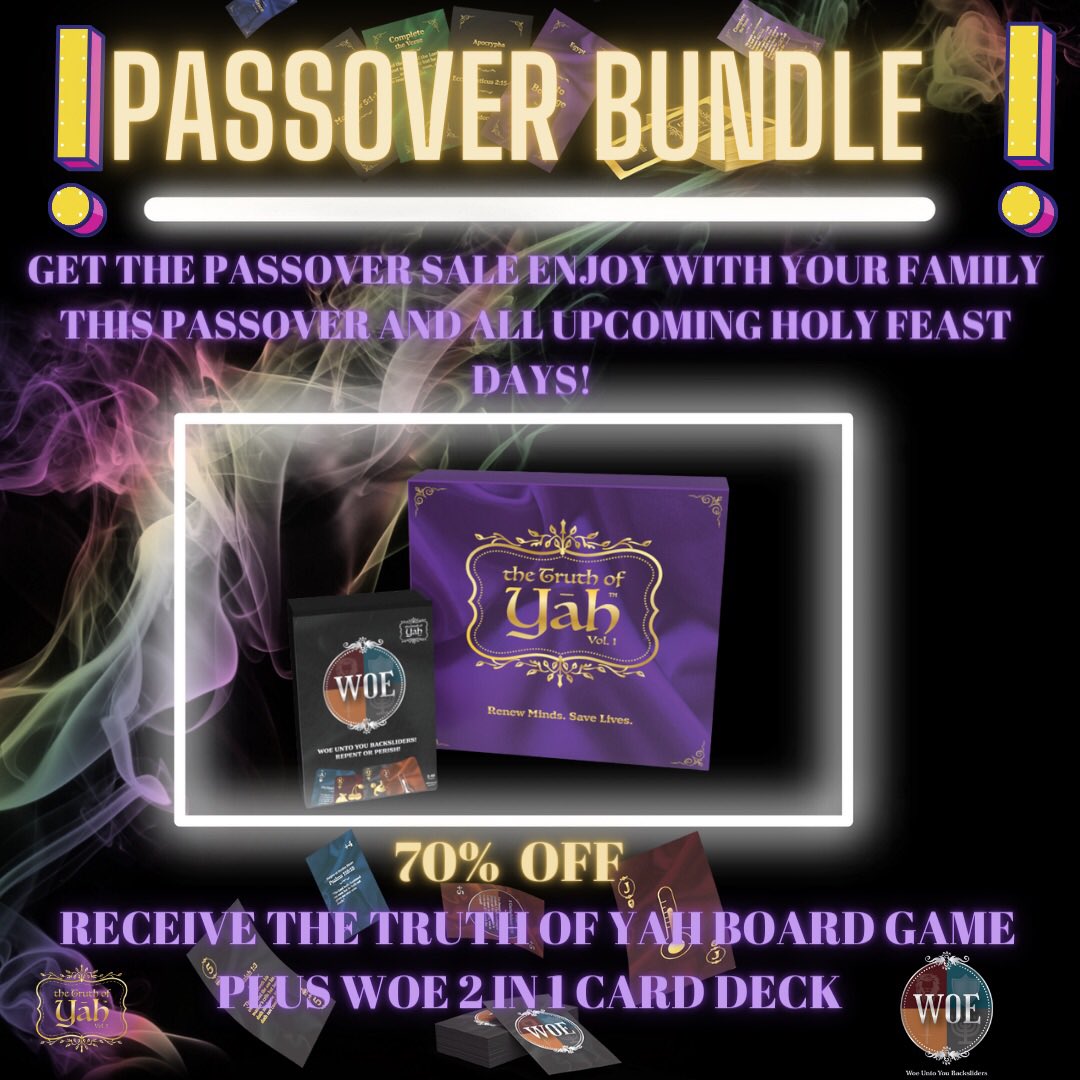 Truthofyah's tweet image. To many people are teaching the word of Yah but they are not living it smh! Repent and Examine your walk with The Most High before you call yourself teaching.

Who got an ear let them hear shalom!

Visit our website to get The Truth of Yah Board Game 

thetruthofyah.com