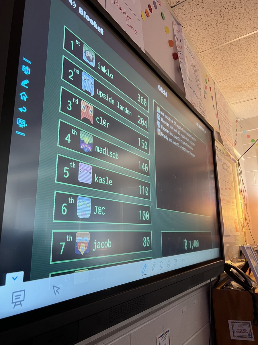 sarahthall_'s tweet photo. Fun Friday: I draw a name and that student gets to pick a topic that is special to them or that they like. We then do a @PlayBlooket on that topic as a class! Students get to share their different interests in an engaging way! #theheartofbennett #theheartofccs #studentinterests🤩 https://t.co/0A6E8DGOoV