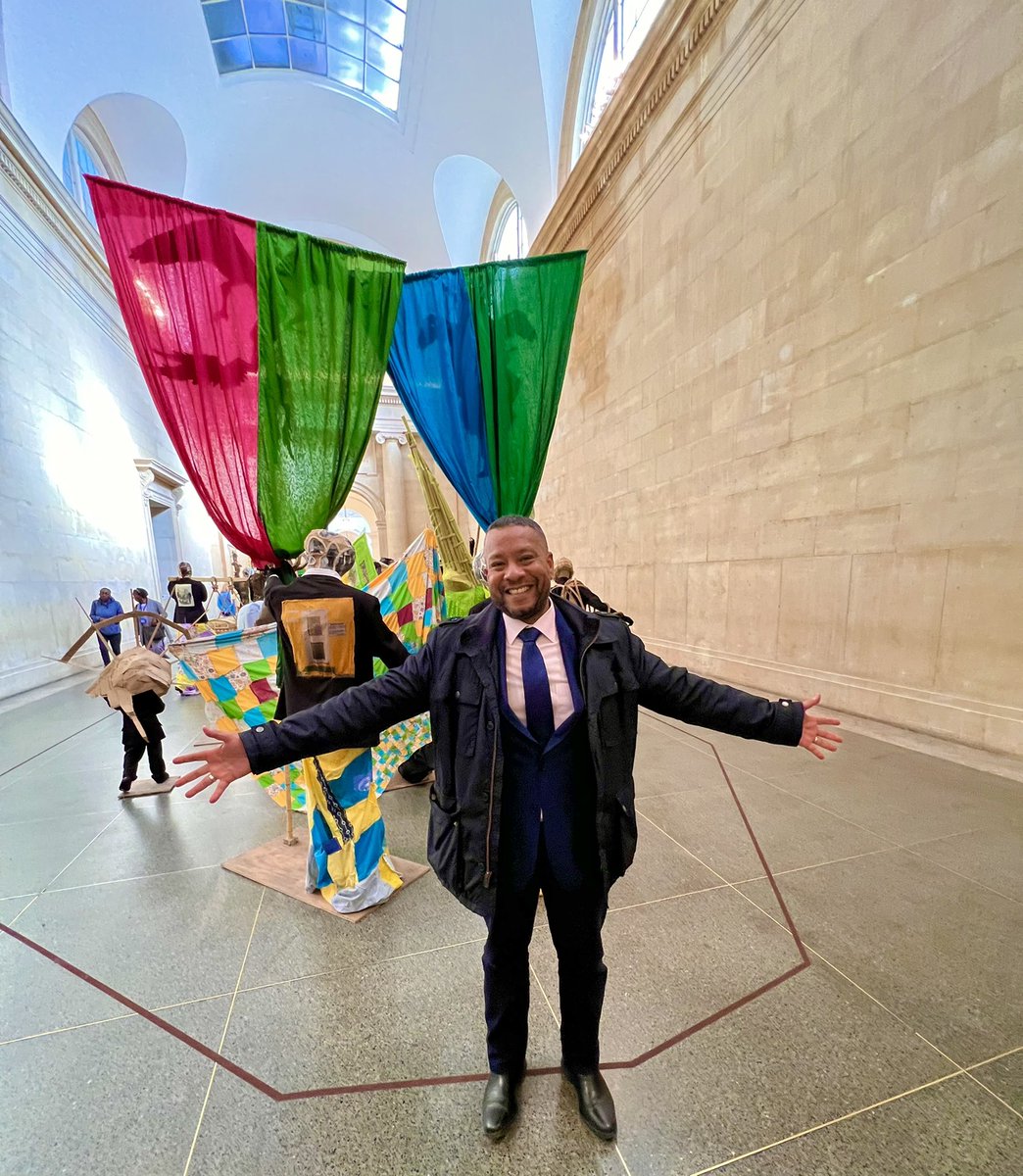 Matthewbarbados's tweet photo. I was blown away by @Tate #TateBritain exhibition on #LifeBetweenIslands- from the amazing ‘the procession’ by #HewLocke to a recreation of a #Caribbean living room in the 50s, to beautiful celebration of Caribbean #Art & #Culture https://t.co/UKQ8LO2JeF