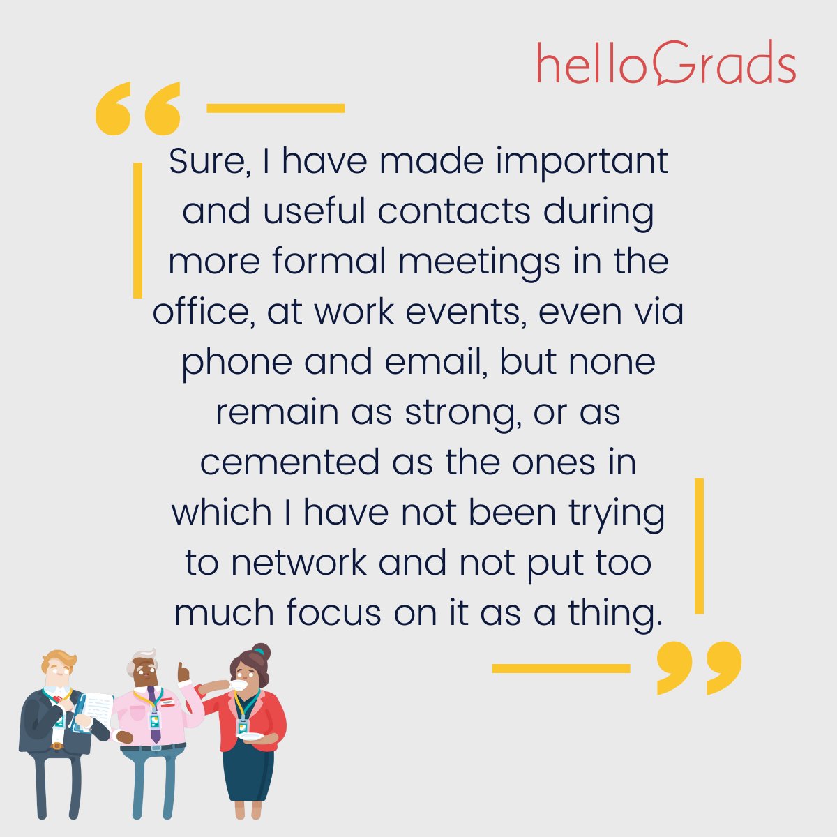 hello_grads's tweet photo. The mention of networking can cause feelings of fear and anxiety in some. A freelance writer explains how redefining the word networking can help us propel our careers.

https://t.co/Tt2KT8NfPH https://t.co/xdyVtkDVw3