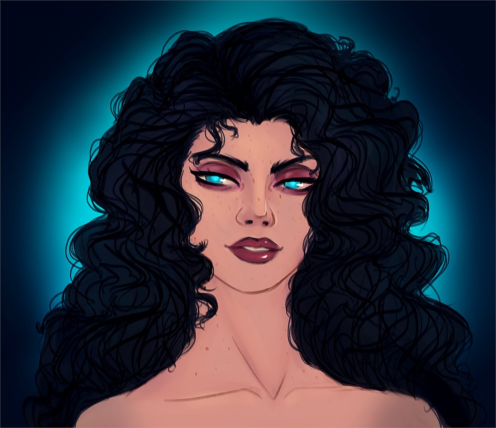 Xithrai's tweet photo. We were doing a 50s au for our modern setting and I made one of my little psychopath's grandma, so here's a quick doodle of Skylark! #ttrpg #d20modern #cthulhutech https://t.co/34Tk0e40sP