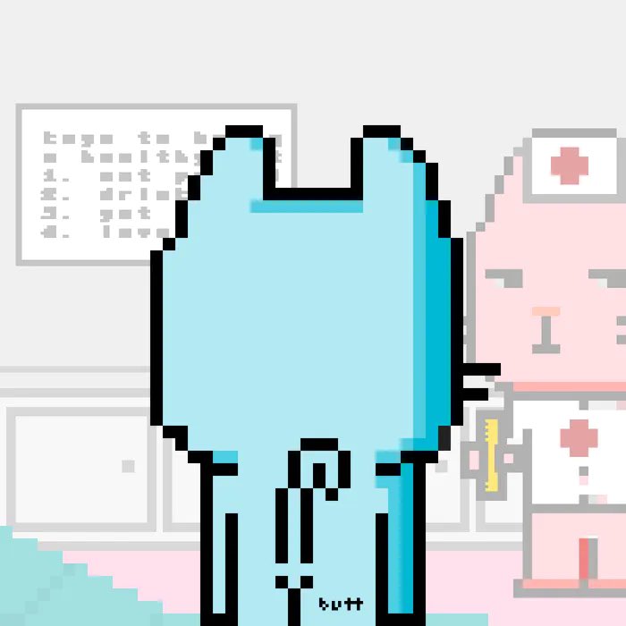 acryptoniano's tweet image. Lmfao just got #Aprilfooled by @pod_town ! 

I got a Butt Neko 🍑🔥! 

Why’s that nurse got a ruler though 🥺😂.