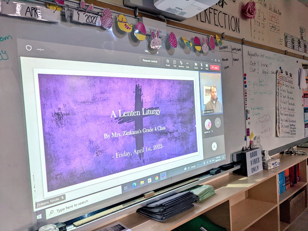 Thank you to <a href="/Mrs_Zinkann/">Mrs. Zinkann</a>'s grade 4 class for leading us in our Lenten Liturgy today. ✝️ <a href="/ADayatStRaphs/">St. Raphael School</a>