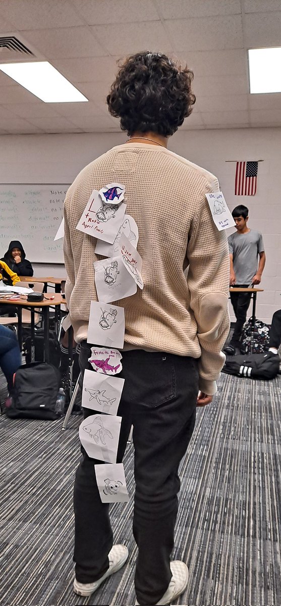 April fools is one of the celebrations we share with French people. It's called "Poisson d'avril" fish of April. My kiddos had a lot of fun with the fish in the 9th grade -pun intended!- #wearefamily #culturalcomparisonsopenminds #KISDLOTE #RPND #MAYDEFORTHIS