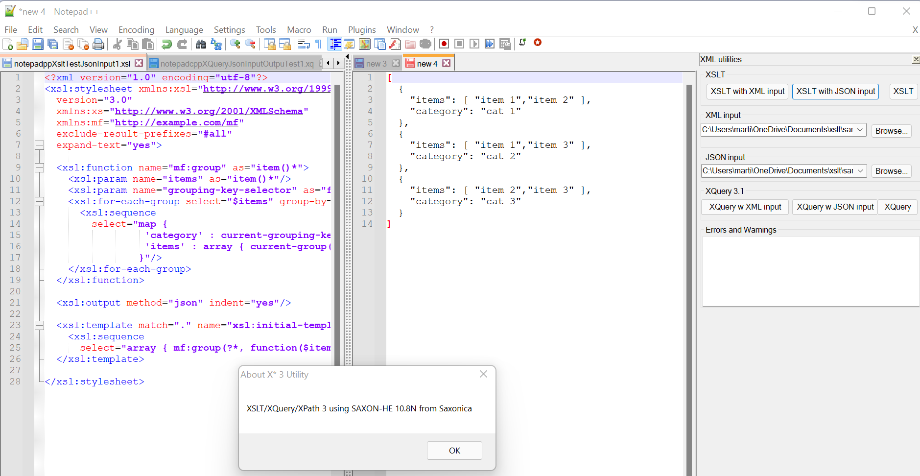 Martin Honnen on Twitter "Have a raw prototype version of an XSLT 3, XQuery 3.1 and XPath 3.1