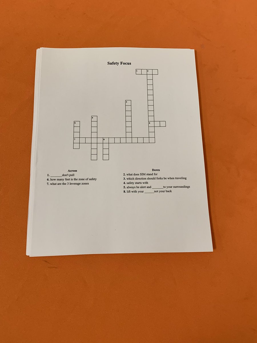MelvinM97281832's tweet photo. Happy Friday driving SAFETY here at RDC5221. Safety Crossword Puzzles. #SafetyFirst #safetytakeseveryone #testyoursafetyknowledge #crosswordpuzzles #RDC5221 @rdc5221 https://t.co/ViS047MEMs