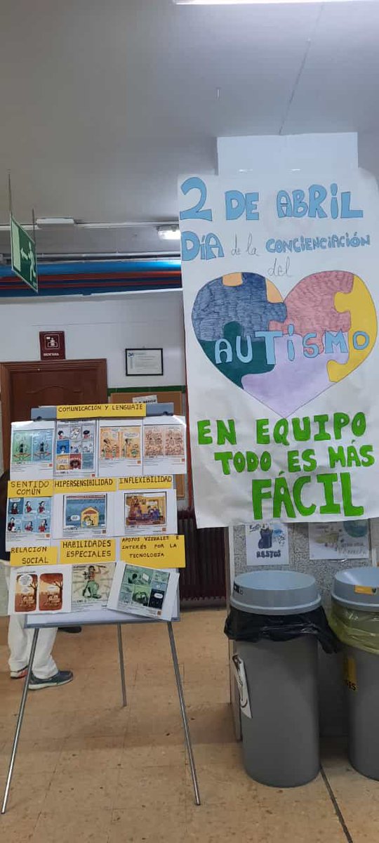 iesPSD_Alcorcon's tweet photo. Mañana, 2 de abril, es el #DíaMundialDeConcienciaciónSobreAutismo. Por ello, el alumnado de 2º D y E y 3º A y E han asistido a unos talleres impartidos por la asociación #ProTGD de sensibilización del #TEA. #PSD #PradoSantoDomingo #AulaTEA #AulaTGD #InstitutoPreferente #IES https://t.co/ES4GQLQJkZ