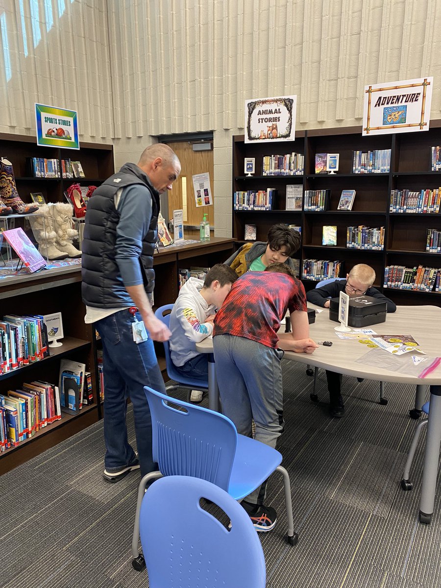 FTMSJaguars's tweet photo. Social Studies Breakout Ancient Greek Style! 6th grade students having a blast. #ftpride #olathemomentsthatmatter https://t.co/ZKDWHwXxqY