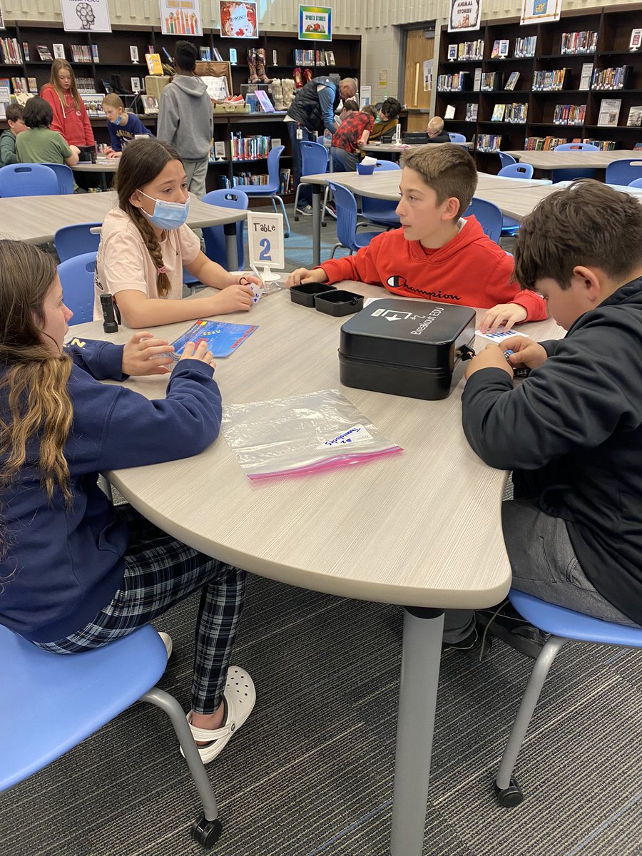FTMSJaguars's tweet photo. Social Studies Breakout Ancient Greek Style! 6th grade students having a blast. #ftpride #olathemomentsthatmatter https://t.co/ZKDWHwXxqY