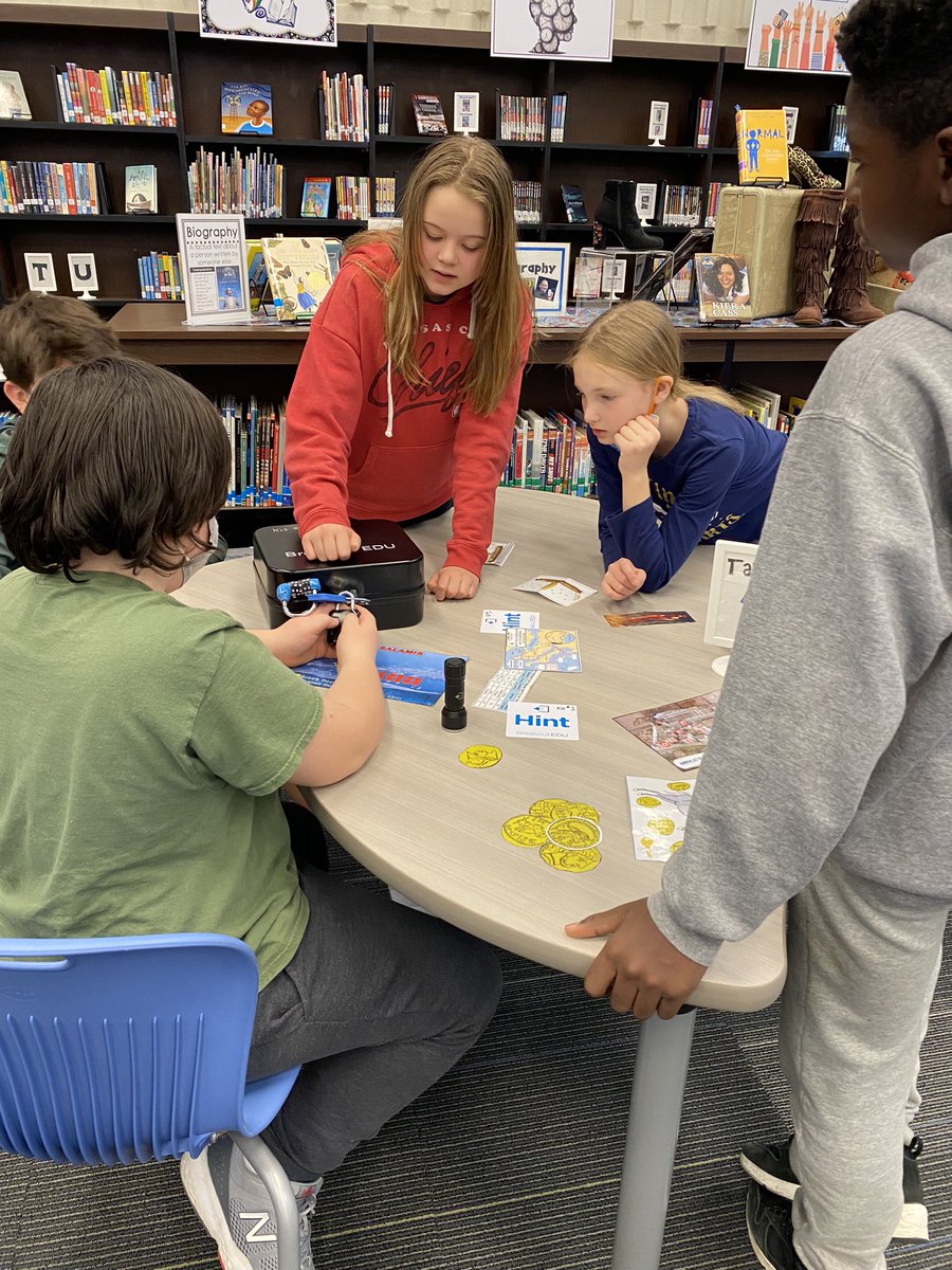 FTMSJaguars's tweet photo. Social Studies Breakout Ancient Greek Style! 6th grade students having a blast. #ftpride #olathemomentsthatmatter https://t.co/ZKDWHwXxqY