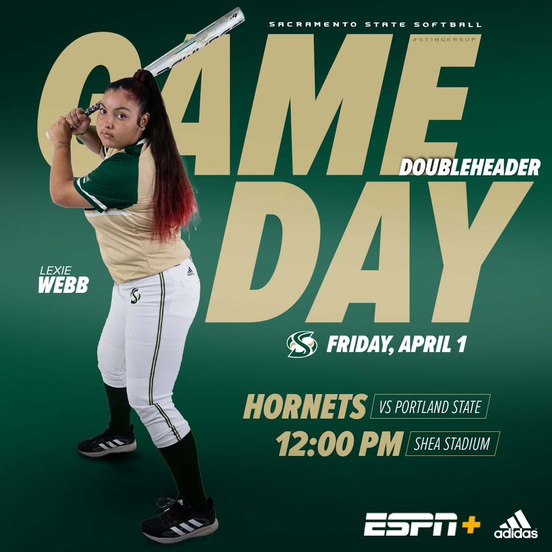 SacStSoftball's tweet image. Big 3-game home series vs. Portland State starts today! Hornets and Vikings play a doubleheader at noon. Both teams playing well - Hornets have won 7 of of their last 9, Vikings have won 5 of 6. Both games on ESPN+. Game 1 stream link: espn.com/watch/player?i…