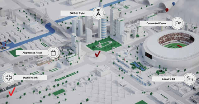 The #Verizon5GLab built a digital cityscape to show what happens to healthcare, retail and more when a city goes ultra. <a href="/VerizonBusiness/">Verizon Business</a> #VTeam bit.ly/376xQ2s
