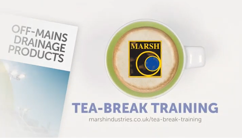 Marsh's 'tea break' training videos: domestic off-mains drainage products 
<a href="/MarshIndustries/">Marsh Industries</a> 
buildersmerchantsnews.co.uk/Marshs-tea-bre…