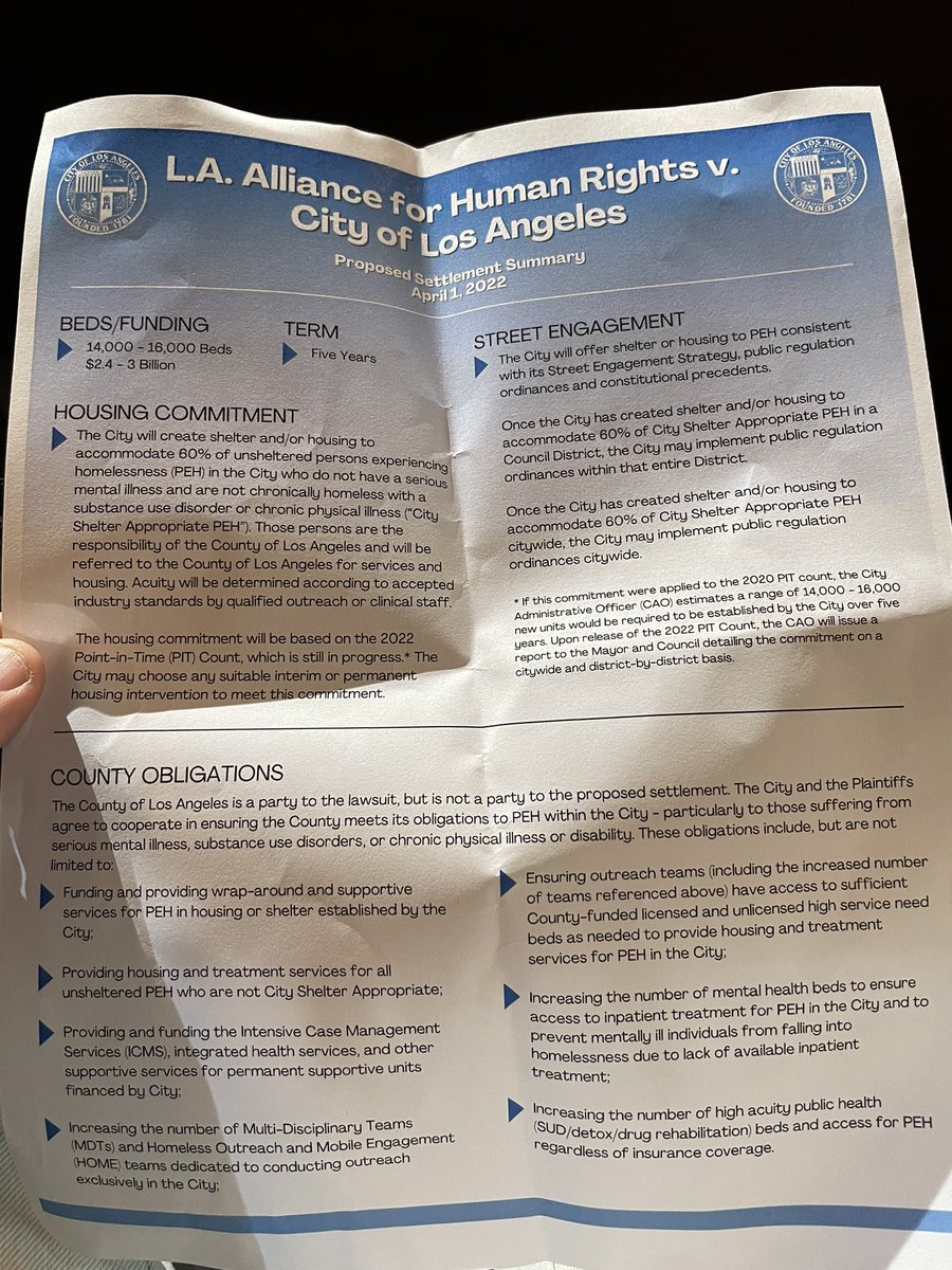 The city of la has reached an agreement with the la alliance