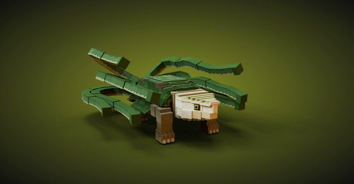 evaniasarah's tweet photo. It's great to be able to inputting Sterno into Sandstorm Builders Contest #5 🙌🏻🐢
@VoxEdit @TheSandboxGame @sandstormmeetup @OctoHedz 

#VoxEdit #sandfam #voxelart #builderscontest5 #Metaverse https://t.co/olAMgfc6k5