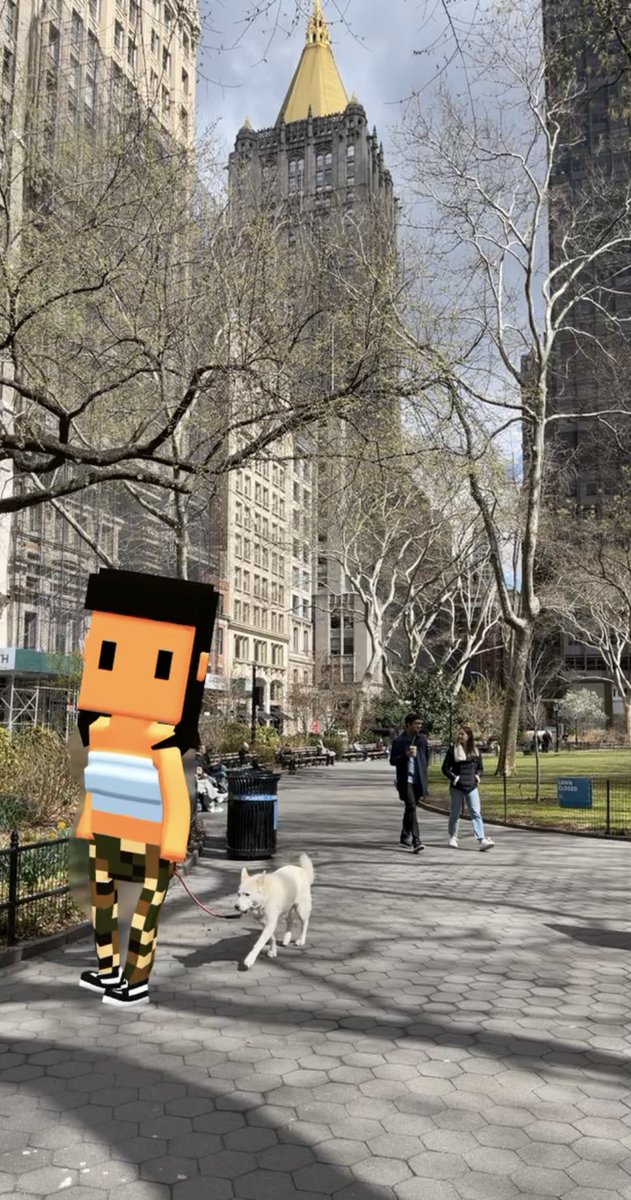 ARstories's tweet photo. Gm from #NYC! @MeebitsDAO @yugalabs @Snapchat
#MeebitsInTheWild #Meebits https://t.co/nsdOpHtNa2