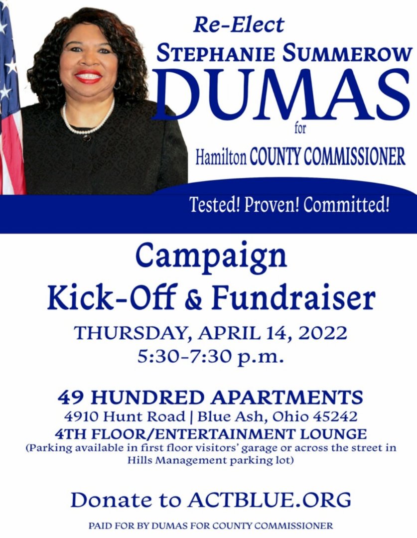 reelectdumas513's tweet photo. Save the Date:
#ReElectDumas https://t.co/b7WYHAqeBJ