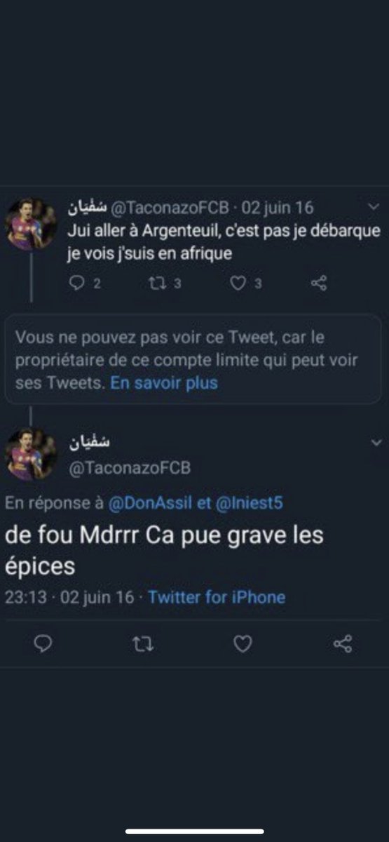 KefBarca's tweet photo. @soso9zb alias TaconazoFCB et CM de actualiteBarca espèce de petite salope, t’es un putain de raciste avéré, on ressort les dossiers grosse merde #barca #FCBlive https://t.co/SwGbW0J10T