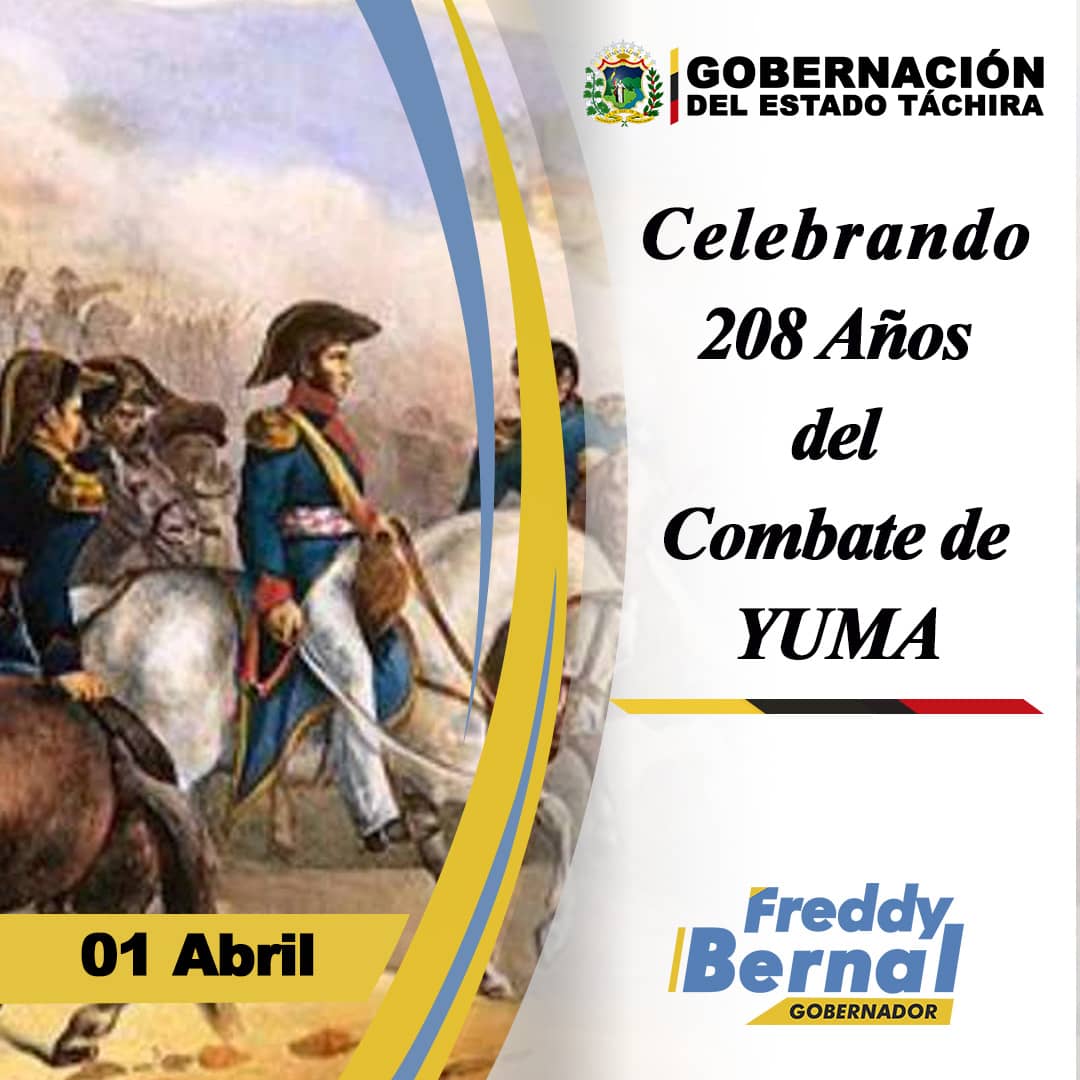 Junt0sxTachira's tweet photo. #1Abr de 1814 
-
Se libró el Combate de Magdaleno y Yuma, donde las tropas del Libertador Simón Bolívar vencen al ejército español de José Tomás Boves y liberan al pueblo de Güigüe.
-
#Venezuela 
#ReporteBernal86 https://t.co/LJf28tOdQE