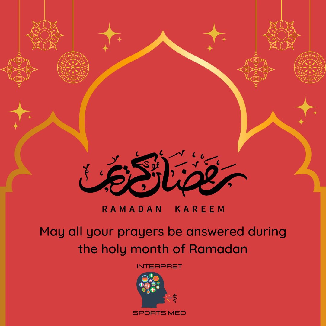InterpretSM's tweet photo. May this Ramadan be filled with love, prosperity, and light! 
From the InterpretSportsMed Team ❤️

¡Que este Ramadán esté lleno de amor, prosperidad y luz!
Del equipo InterpretSportsMed ❤️ https://t.co/vSkRpkuZ3h