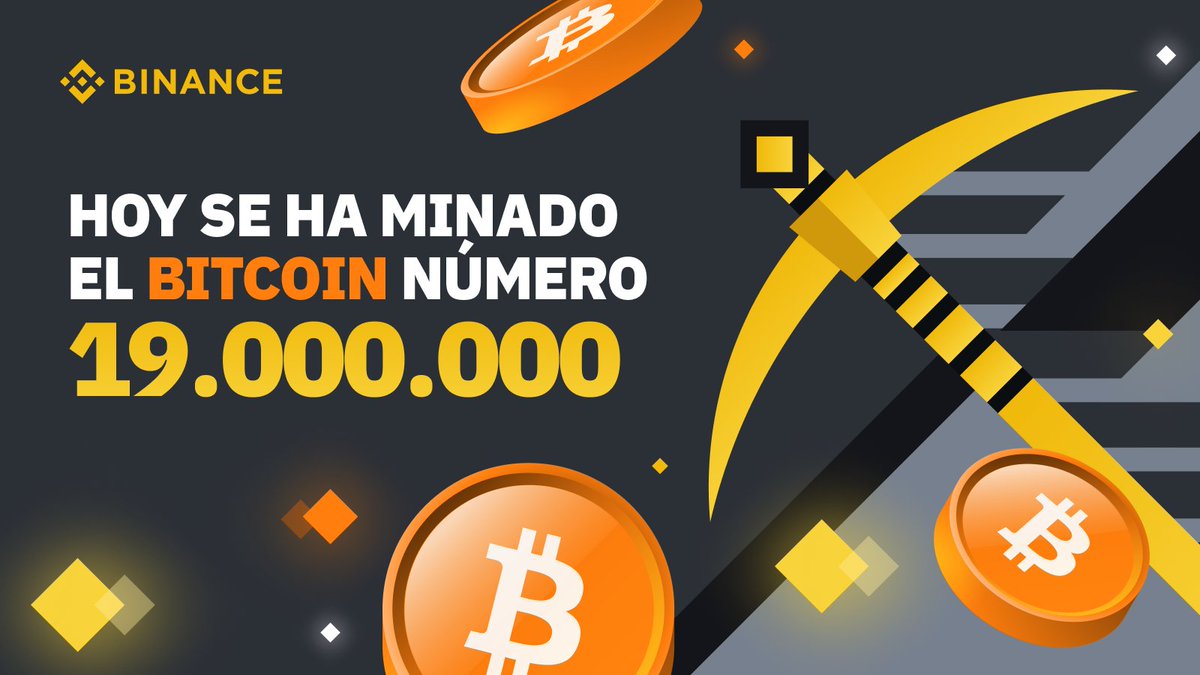 BinanceLATAM's tweet photo. 💥  BOMBAZO 💥 

Se acaba de minar el #BTC  19 Millones de los 21 Millones que existirán ⛏️ https://t.co/hSS1FmA0Ed