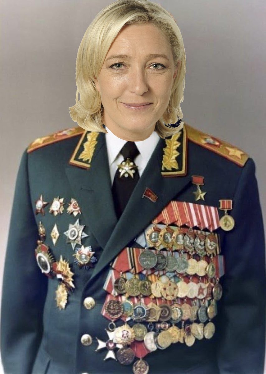 MathiasUlmann's tweet photo. Marine Le Pen est tellement forte qu'elle arrive à faire deux campagnes en même temps: la sienne et celle de Vladimir Poutine. https://t.co/Y6OyNRLNfi