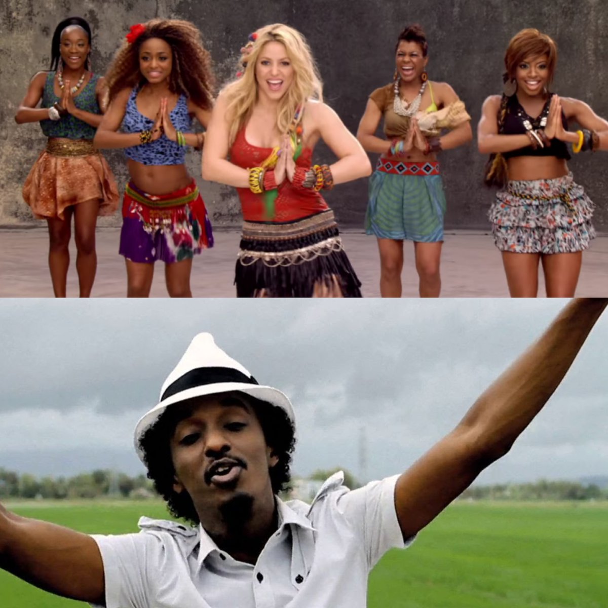 Waka Waka y Wavin' Flag. INSUPERABLES.