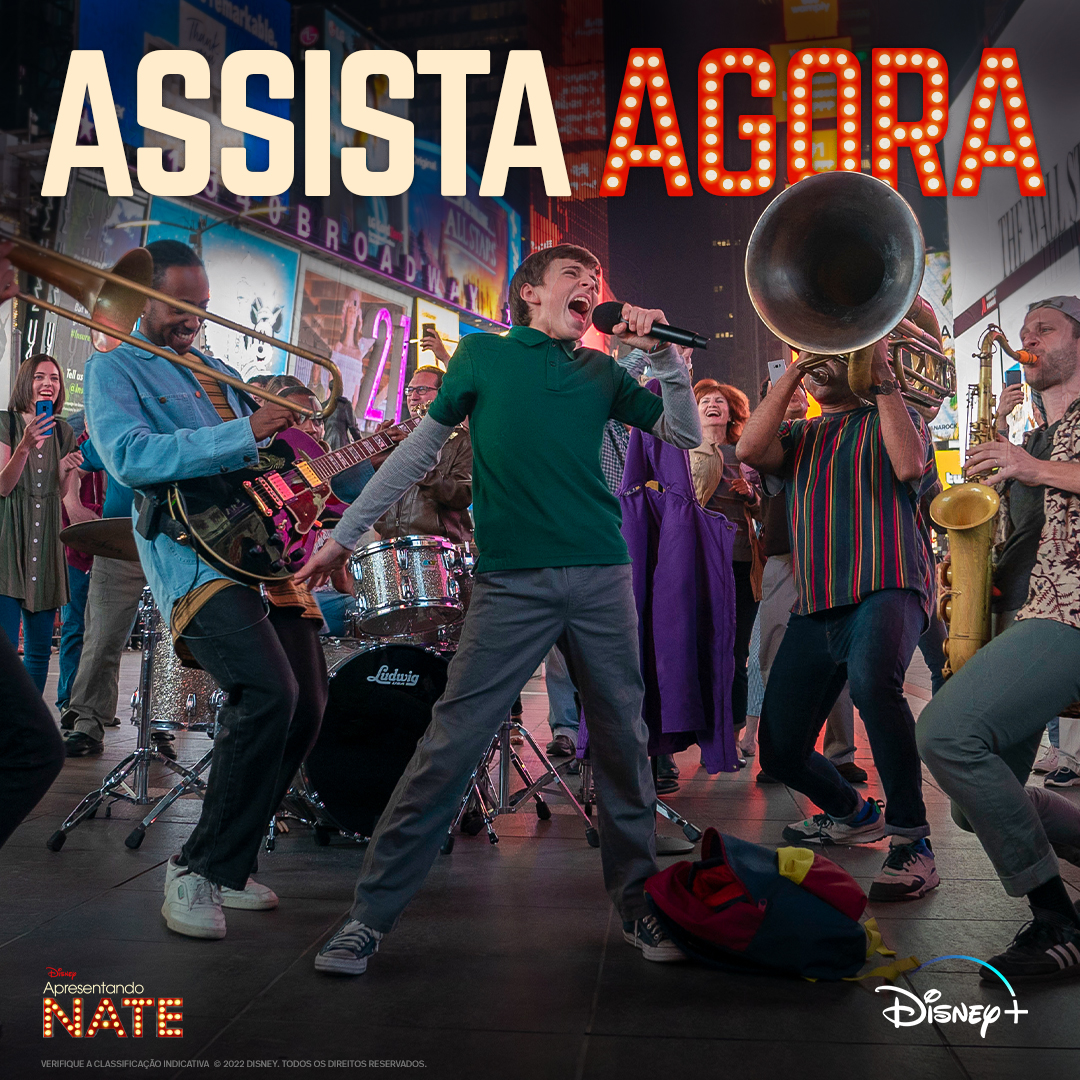 DisneyPlusBR's tweet photo. É sobre sonhar grande, é sobre amar musicais, é uma ótima pedida para hoje. 🥰

#ApresentandoNate, assista agora no #DisneyPlus. https://t.co/lOZZT1NETt