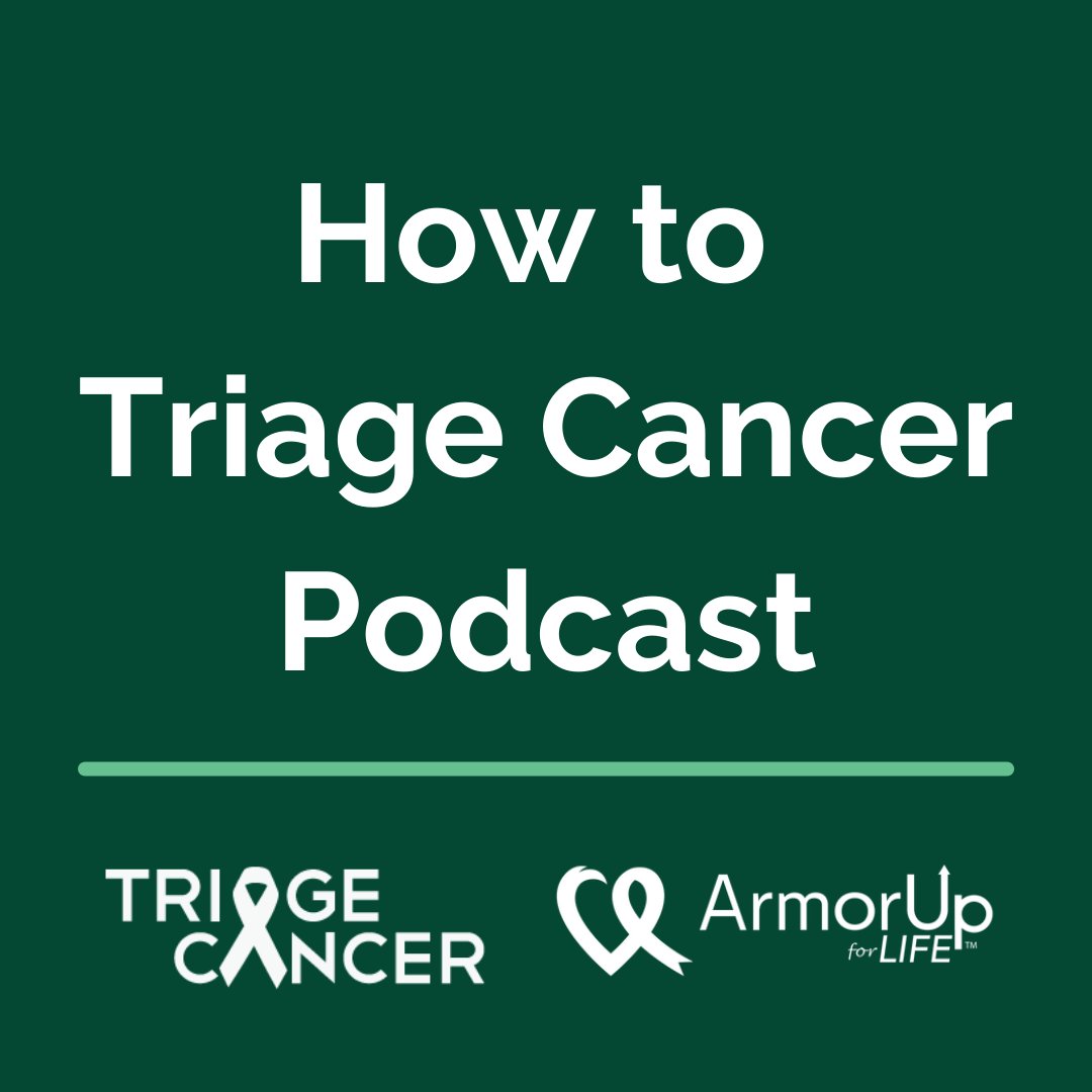 Triage Cancer (@triagecancer) on Twitter photo With <a href="/LorianaArmorUp/">ArmorUp for Life</a>, we're proud to host the "How to Triage Cancer" podcast! Listen (or watch!): triagecancer.org/podcast (No subscription necessary)
#CancerRights #BeyondDiagnosis #PreparePresentPrevail With <a href="/LorianaArmorUp/">ArmorUp for Life</a>, we're proud to host the "How to Triage Cancer" podcast! Listen (or watch!): triagecancer.org/podcast (No subscription necessary)
#CancerRights #BeyondDiagnosis #PreparePresentPrevail