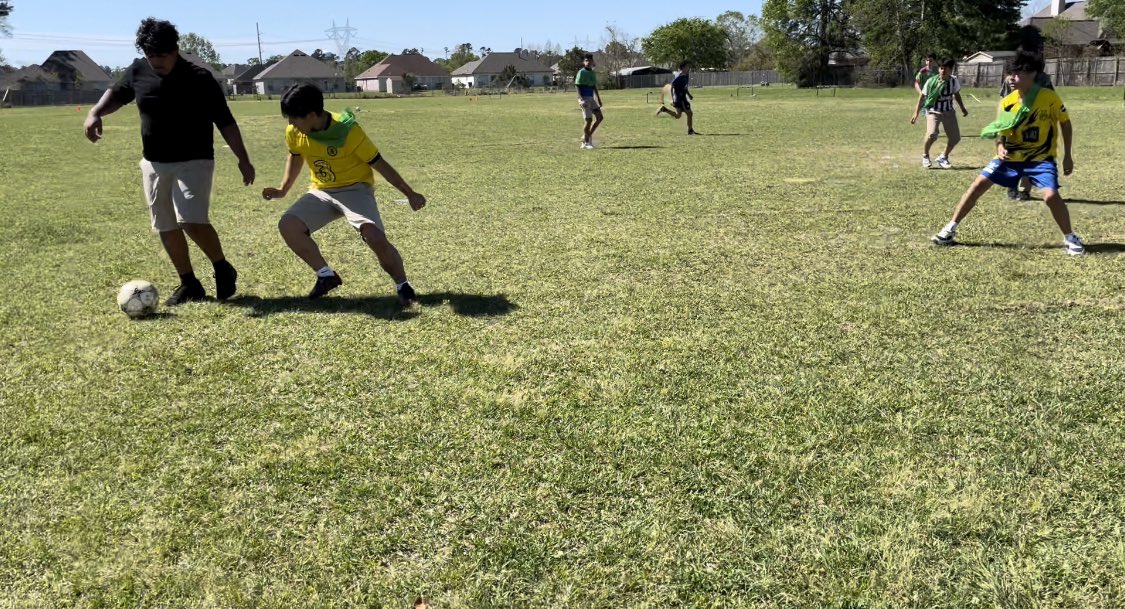 Coach_Kemerer's tweet photo. Last club day of the year! We’ve had fun in Soccer Club ⚽️💙 https://t.co/H77ymYY542