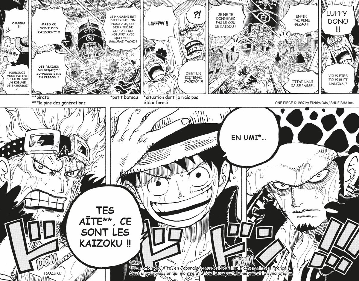 Glenat_Manga's tweet photo. 📣 Suite aux demandes répétées de nombreux fans, nous avons le plaisir de vous proposer une nouvelle édition de One Piece.

Découvrez une traduction conforme à vos exigences pour une expérience de lecture au plus proche du texte japonais !

A découvrir à J-2 avant la sortie JP ⬇️ https://t.co/G7lynct2AG