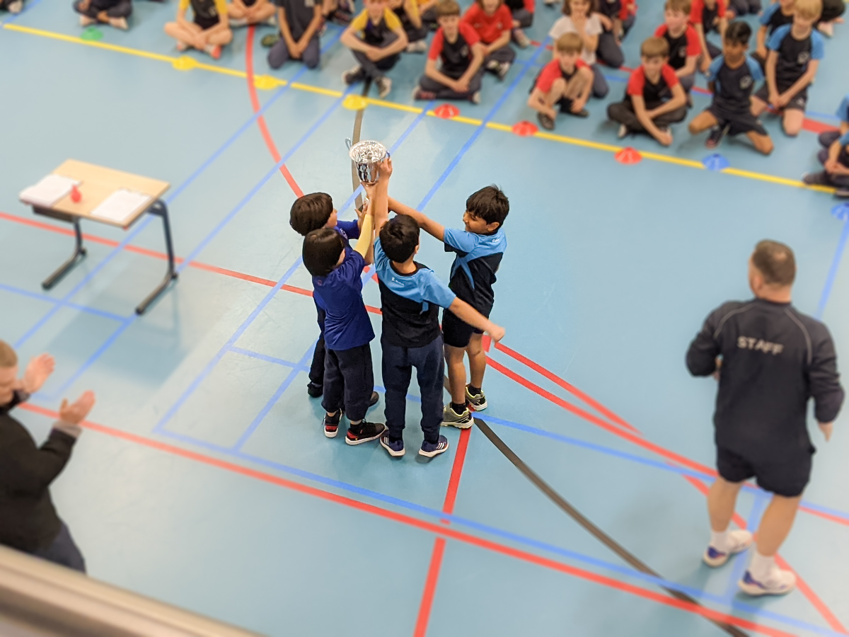 BSNetherlands's tweet photo. The best part of the Year 3 House Competition today? It was brilliant fun! While the Delft House took home the trophy๐, everyone was a winner today ๐ซ(as you can see from the smiles ๐). #GoBSN #BSNHouses https://t.co/uSgUYIKvDW