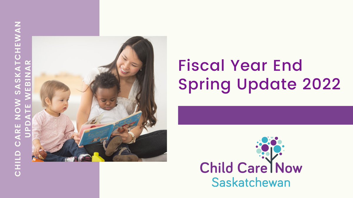 CCNowSask's tweet photo. Join us on April 11, 2022 for our Fiscal Year End Update Please REGISTER here: https://t.co/bbP55H2RMW #cdnchildcare #childcare #childcarethetimeisnow #timeforchildcare #10adaychildcare #earlylearning #elcc #10aday #skchildcare https://t.co/iEwwR5JuZH