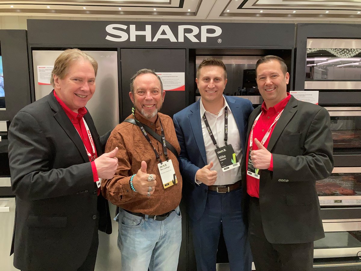 SharpHomeUSA's tweet photo. Wonderful seeing so many new and familiar faces at the AVB @BrandSource Summit! It’s always a pleasure having the opportunity to chat with such great minds in the industry. We look forward to next year’s summit! #AVBBrandSource #SharpAppliances #SimplyBetterLiving https://t.co/19WTJ7oRSe