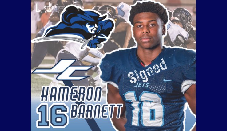 JCFB_Recruiting's tweet image. Congratulations to @BarnettKameron! #NextlevelJet