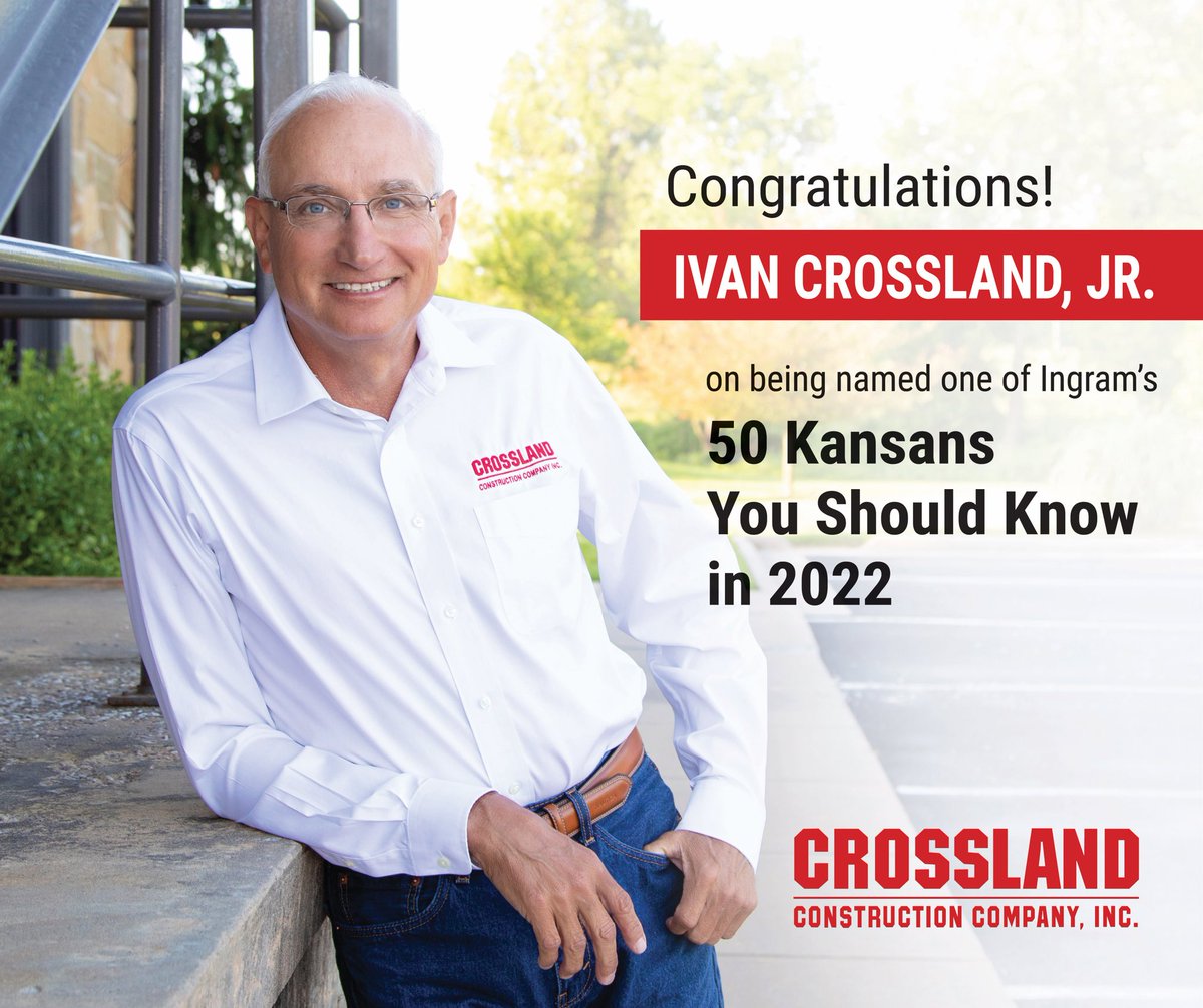 Congratulations to our fearless leader, Ivan Crossland, Jr. on being named one of <a href="/IngramsMagazine/">Ingram's Magazine</a> 50 Kansans You Should Know in 2022! We must say, we couldn’t agree more — Ivan is definitely a Kansan you should know! 
ingrams.com/article/50-kan…